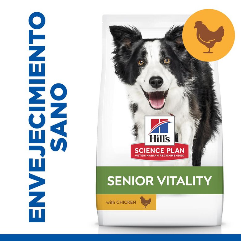 Hill's Science Plan Youthful Vitality Medium Adult Pollo pienso para perros, , large image number null